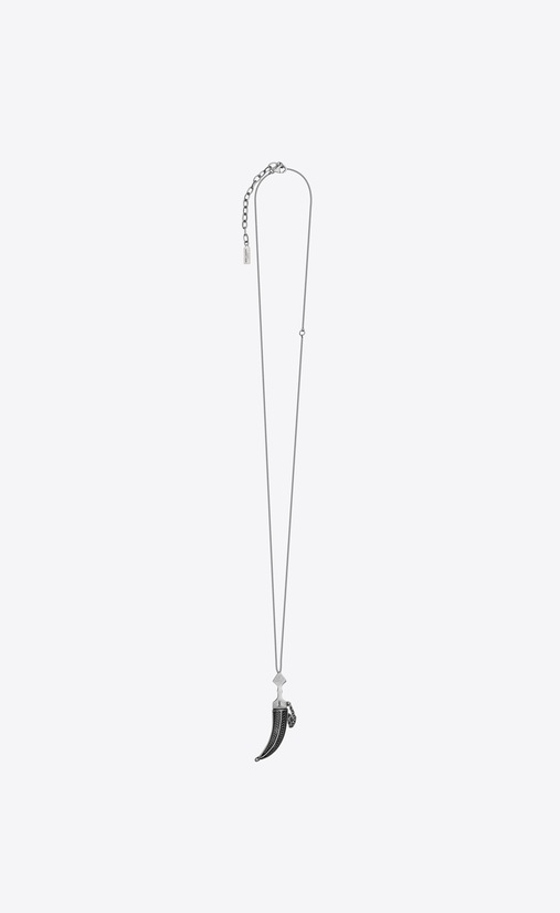 FOLK saber pendant in silver-toned metal